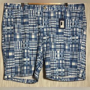 Peter Millar Blue Plaid Men's Shorts